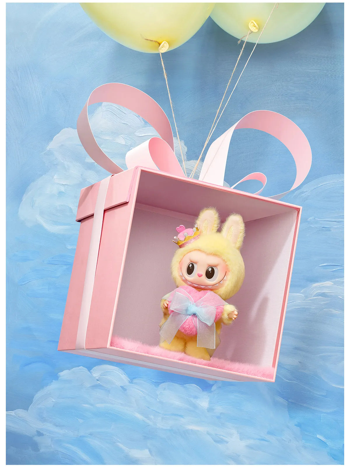 THE MONSTERS Let's Checkmate Series-Vinyl Plush Hanging Card